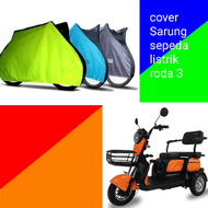 cover sarung sepeda listrik roda tiga waterproof