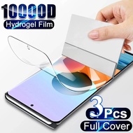 For Redmi Turbo A4 A3 A3x A2 A1 4 3 Plus Pro 3Pcs 1000D HD Clear Soft Hydrogel Film Anti Blue Light 