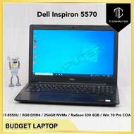 Dell Inspiron 5570 Intel i7-8550U 8GB RAM 256GB NVMe SSD Radeon 530 4GB Win 10 Pro Refurbished Lapto