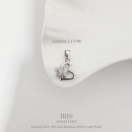 [Iris Jewellery] - LLV96 Pendant - 925 Sterling Silver Plated 18K White Gold