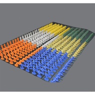 360pcs/set 5cm Set Mainan Askar Mini Model Mainan Perang Dunia II Set Askar Plastik Action Figure Ma