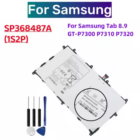 New SP368487A (1S2P) 6100mAh Tablet Battery For Samsung Galaxy Tab 8.9 GT-P7300 P7310 P7320 Replacem