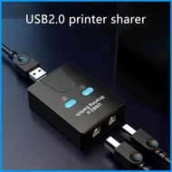 Printer Switcher 2 Port Switcher 2-Port KVM Switches USB Sharer Convenient and Practical KVM Switches USB Printer hjusg