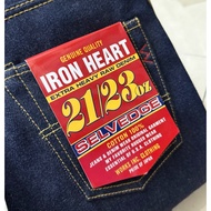 Ready Stock Iron Heart jeans IH-666S-UHR 21/23oz Ultra Heavy Raw Selvedge Denim Slim Straight Cut Je