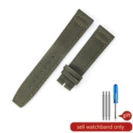 Original high quality∏✢ 20mm 21mm 22mm Nylon Canvas Fabric Watch Band for IWC Pilot Spitfire Timezone Top Gun Strap Green Black Belts Wristwatch Straps