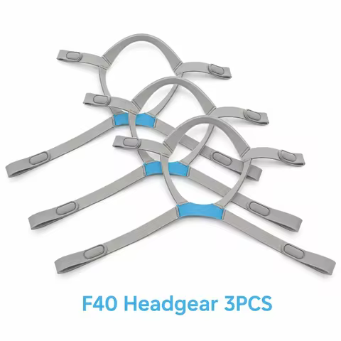 3Pcs F40 Replacement Headgear Strap for AirFit F40 Full Face CPAP Mask - Adjustable Elastic Design f