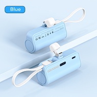 Sạc Pin Dự Phòng Mini GOOJODOQ 4000MAhTích Hợp Cáp Type-C & LNPin Hiệu Suất Cao Cầm Tay Và Kích Thướ