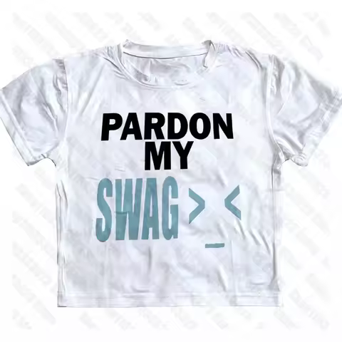 Summer Y2k Street Letter Printing Women Crop Tops Punk Letter Printing Baby Tees Y2k Style printing 