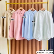 KEMEJA Color Alo Shirt // S.jeans material Shirt