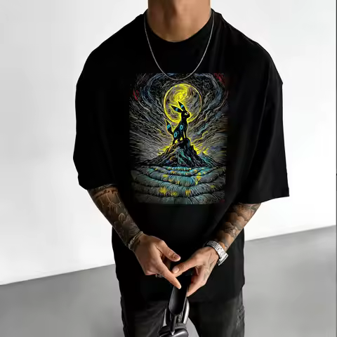 Men's T-Shirt Espeon Pokemon Anime Graphic Tee Soft Cotton Casual Streetwear for Daily Wear Home Gym