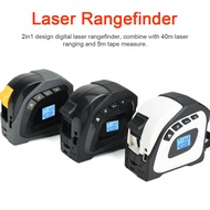 IUPPA 2in1 Range5m Tape Measure Ruler LCD Display with Backlight Distance Meter Building Measurement