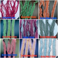 5 meters of Elastic Lace Panel 1cm/2cm /2.5cm with ruffles used to sew hems of skirts, shirts, table