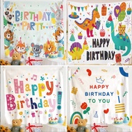 Midoubao Happy Birthday Background Cloth~Net Beauty Cloth/Picnic Camping Tapestry