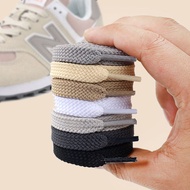 Adapted to New Bailun NB 574 580 996 Men's and Women's Shoes Shoelaces White Blac Suitable for New Balance NB574 580 996 Men Women Flat Laces White Black Gray Sports Lace Rope 09.18
