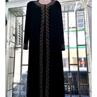 TOFASHIONS Blouse Women Muslimah On Sale New Fashion Worship Service Suit Leisure All-Match Oversized Literary Retro Diamond Studded Loose Visit Mosque Dress Long Sleeved Palazzo Muslimah Telekung Siti Khadijah 22031903