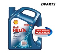 Original Shell Helix HX7 10W-40 Fully Synthetic ( 4L ) Pasaran Malaysia