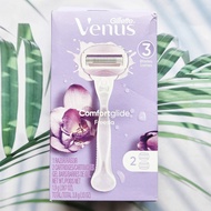 ยิลเลตต์ วีนัส ชุดมีดโกน สำหรับผู้หญิง Venus ComfortGlide Freesia Womens Razor 1 Handle + 2 Refills 