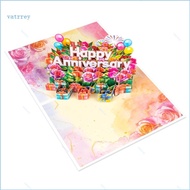 VA Happy Anniversary Popup Card Romantics Wedding Anniversary Card  for Couple