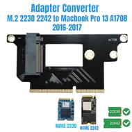 Adapter Converter SSD M.2 2230 2242 to SSD Macbook Pro Retina 13 A1708 2016 2017 hdconl82