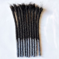 Rambut gimbal manusia, gimbal rambut manusia sebenar, gimbal reggae buatan tangan, bekalan langsung 