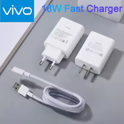 VIVO 18W 9V/2A Fast Charger Adapter For X21 X30 S1 S6 Y70S Y9S IQOO Z5X U3X 100CM 3A Quick Charging 