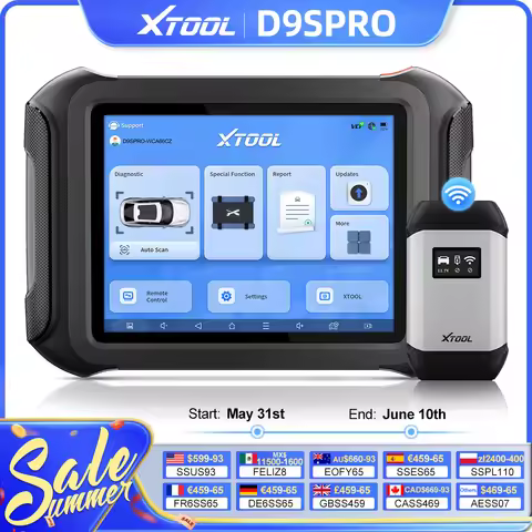 XTOOL D9S PRO Bluetooth Diagnostic Tool ECU Coding Programming Automotive Scanner Key Programmer Top