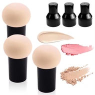 Makeup Foundation Mushroom Head Soft Sponge Powder Puff With Cover H3w4