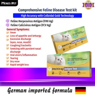 Cassiel Pet Feline Calicivirus Herpesvirus Antigen Rapid Test Card, 2 in 1 FHV&FCV Test Kit for Kuci