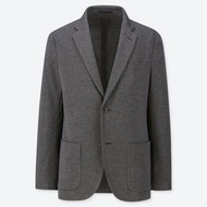 🎉歲末出清免運 ‼️原價1990 🇯🇵Uniqlo｜男裝 深灰色 西裝外套 Dry機能 輕盈快乾清爽 上班正式正裝套裝 休閒舒適  413966