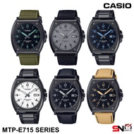 Casio MTP-E715C MTP-E715D MTP-E715L Date Display 10 Year Battery Life Analog Quartz Men Watch Jam Ta