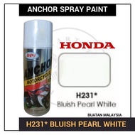 HONDA ANCHOR SPRAY PAINT H231 H231* BLUISH PEARL WHITE 400ML DREAM Bike Motor Basikal Bicycle Metal 