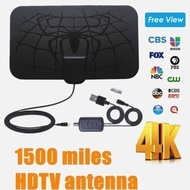 Antena TV Digital Indoor Taffware DVB T2 25dB - Hitam(G7Z9) Komplit Digital Tabung Analog Cod Bundar