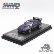 INNO 1:64 RX7 (FC3S) PANDEM ROCKET BUNNY Purple Diecast Model Car