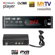 （สปอตกรุงเทพ）เครื่องรับสัญญาณทีวีH.265 DVB-T2 HD 1080p เครื่องรับสัญญาณทีวีดิจิตอล DVB-T2 กล่องรับสั