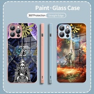 The Legend of Zelda 9 design Tempered Glass Phone Case Cover For iphone XR XS MAX 11 12 13 14 15 16 