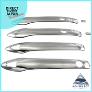 BRIGHTZ Voxy 90 95 Ultra-Mirror Stainless Steel Plated Door Handle Cover Knob 4PC Half Type 【PRIUS50