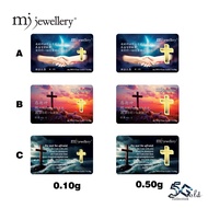 MJ Jewellery 5G Gold Collection 999.9/24K Gold Bar F53 (0.1g / 0.5g)