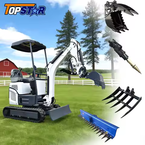 Customize Small Excavators Factory Price Mini Excavator Kubota Engine 0.8 Ton 1.5 Ton 2.0 Ton CE EPA