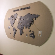 World Map Creative Photo Wall Stickers Modern Decor Simple 3D Bedroom Background Wall Living Room Fe