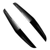 Shiny Black Front Bumper Lip Splitter Fin Air Knife Auto Body Kit Car Spoiler for Honda Civic FK8 Si