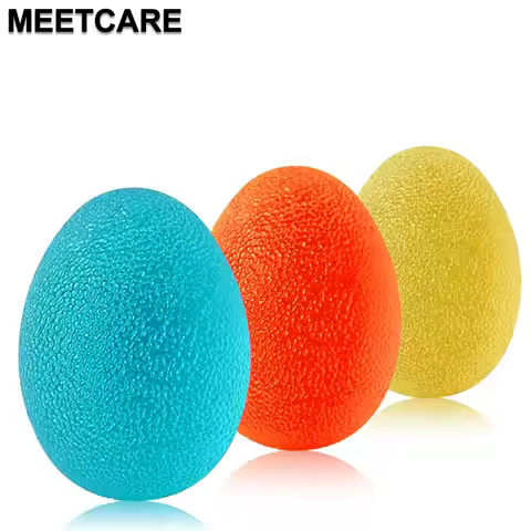 NEW!Silicone Egg Massage Hand Expander Strengths Relief Power Ball Forearm Finger Exercise Physiothe
