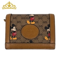 DISNEY Mini GG Supreme Mickey Mouse Compact Wallet Bifold Wallet