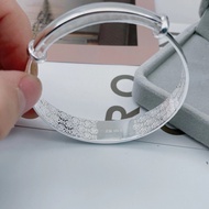 ⓅⓇⒺ ⓄⓇⒹⒺⓇ ᵍᵉⁿᵘᶦⁿᵉ 9999純銀手鐲 silver 9999 bangle