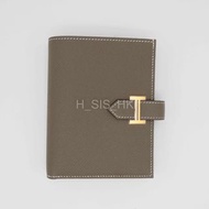 實體店 Hermes Bearn Compact Wallet Etoupe 18 大象灰 GHW 金扣 大象金 大象灰金 EPSOM H_SIS_HK