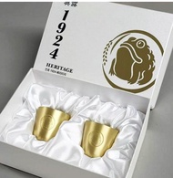 韓國製 kupplat 真露 1924 Heritage 黃銅燒酒酒杯