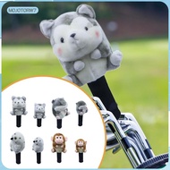 [mojotorw7] Golf Club Head Cover Plush Animal Cute Funny Protector Anti Scratch Sleeve Cover for Dri