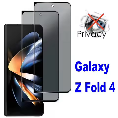2Pcs Privacy For Samsung Galaxy 5 4 3 Z Fold 2 Screen Protector Anti Spy Tempered Glass
