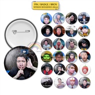 WINDAH BASUDARA PIN GIFT ROUND BADGE BROOCH YOUTUBER INFLUENCER CUTE IDOL Y2K