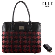 Elle Travel Dido Collection กระเป๋าสะพายสำหรับสตรี สามารถใส่คอมพิวเตอร์ Computer ขนาด 12นิ้ว รวมทั้งเป็นกระเป๋าเอกสารได้ Houndstooth Jacquard And Leather #82336