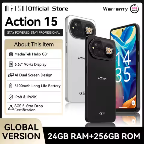 IIIF150 ACTION 15 Global Version Smartphone Helio G81 Massive 5100mAh Battery 48MP Camera 6.67" Disp